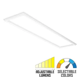 1x4 Ceiling Grid Frame LED Light, 5000 Lumens, 35K/40K/50K, 120-277V