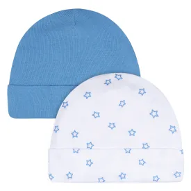 2-Pack Baby Boys Boy Stars Caps