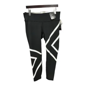 Athletic Leggings By Gapfit In Black & White, Size: L