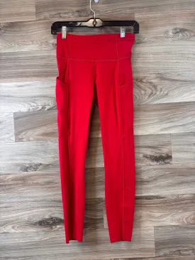 Athletic Leggings By Lululemon In Red, Size: S