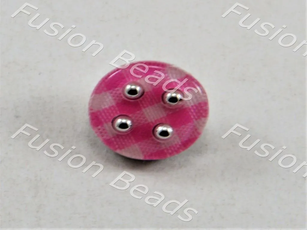 Baby Pink Mat Design Acrylic Button