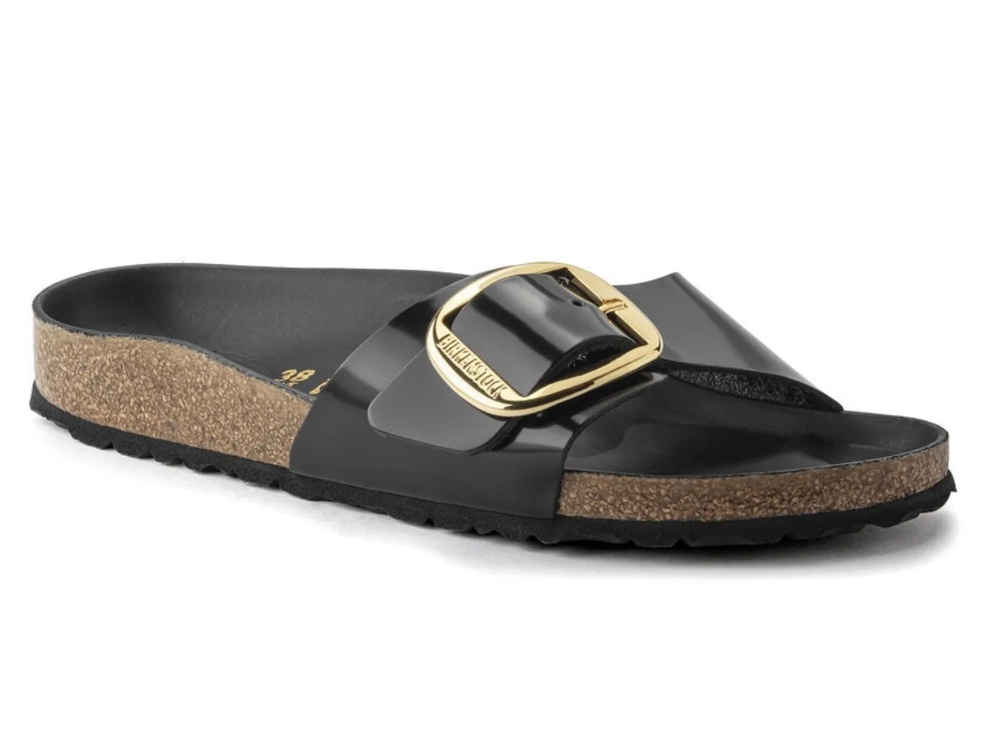 Birkenstock: Madrid Big Buckle in High Shine Black