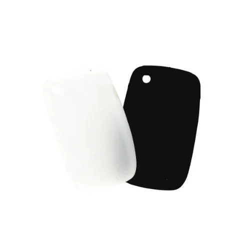 BlackBerry Skin for BlackBerry Curve 8520/9300 - Black and White (Twin Pack)