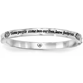 Brighton Footprints Hinged Bangle