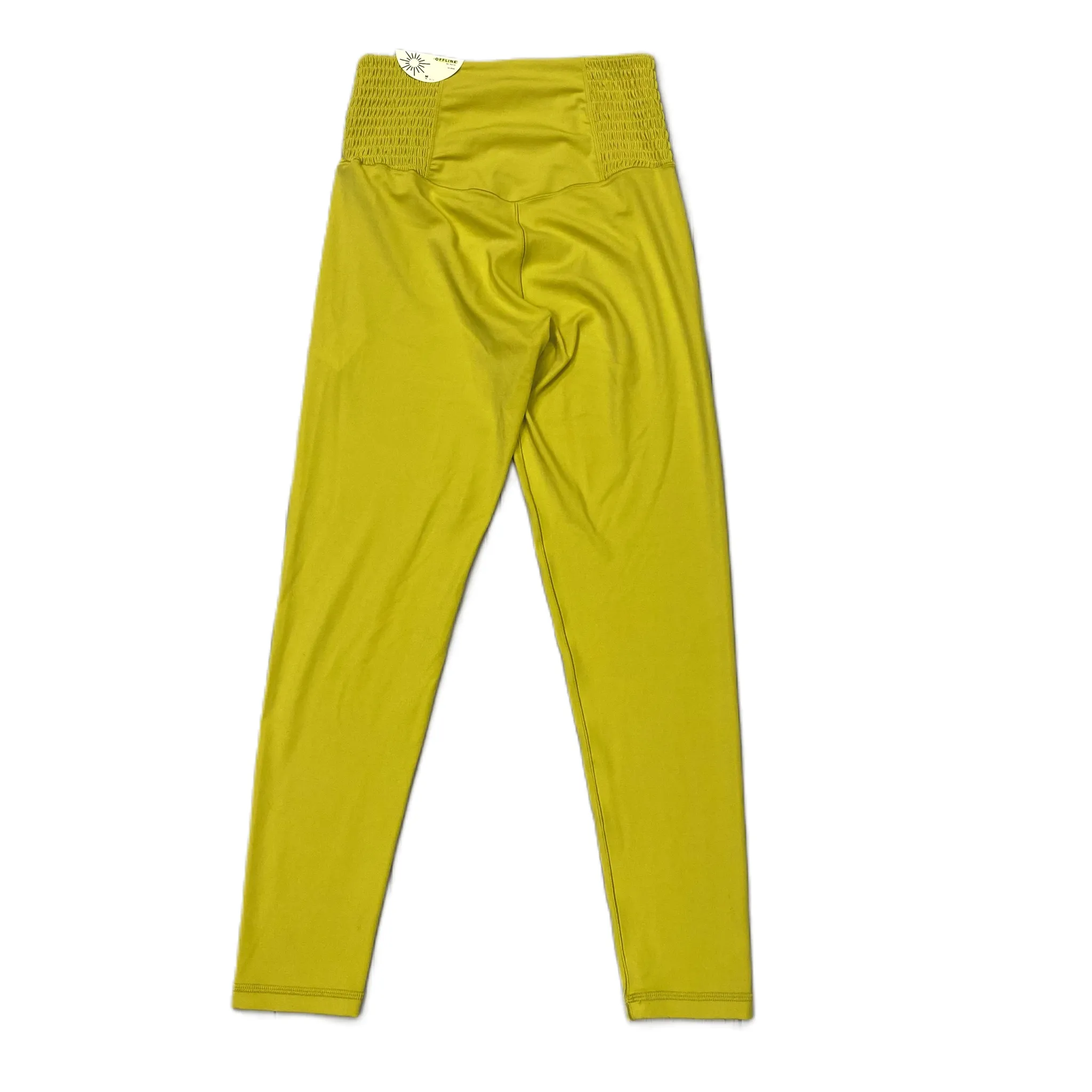 Chartreuse Athletic Leggings By Aerie, Size: M