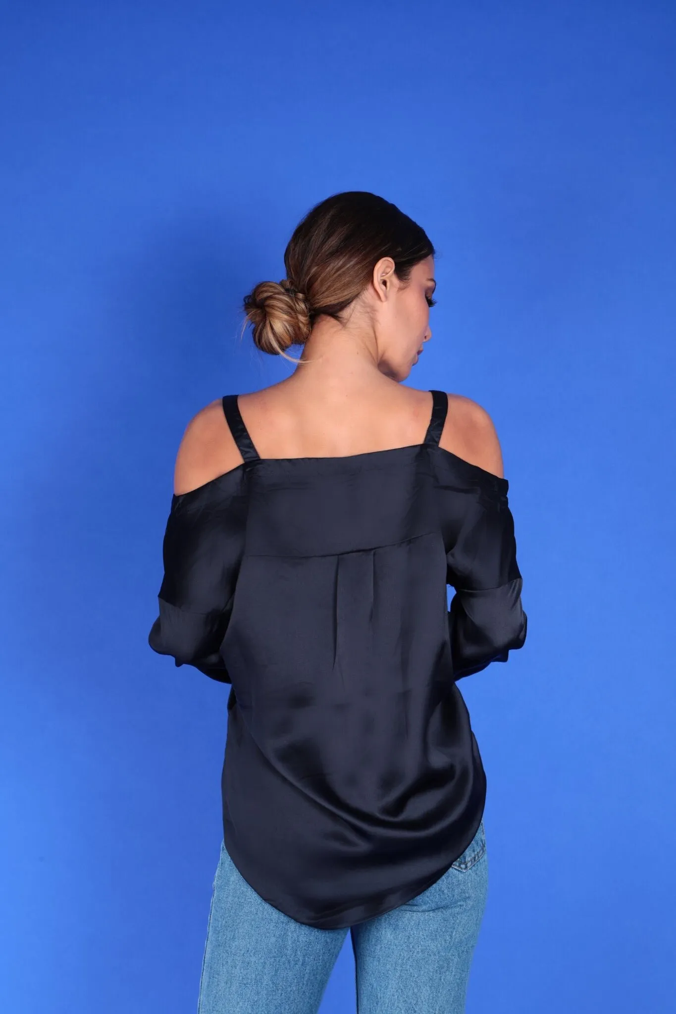 CHRISTINA COLD SHOULDER BLOUSE