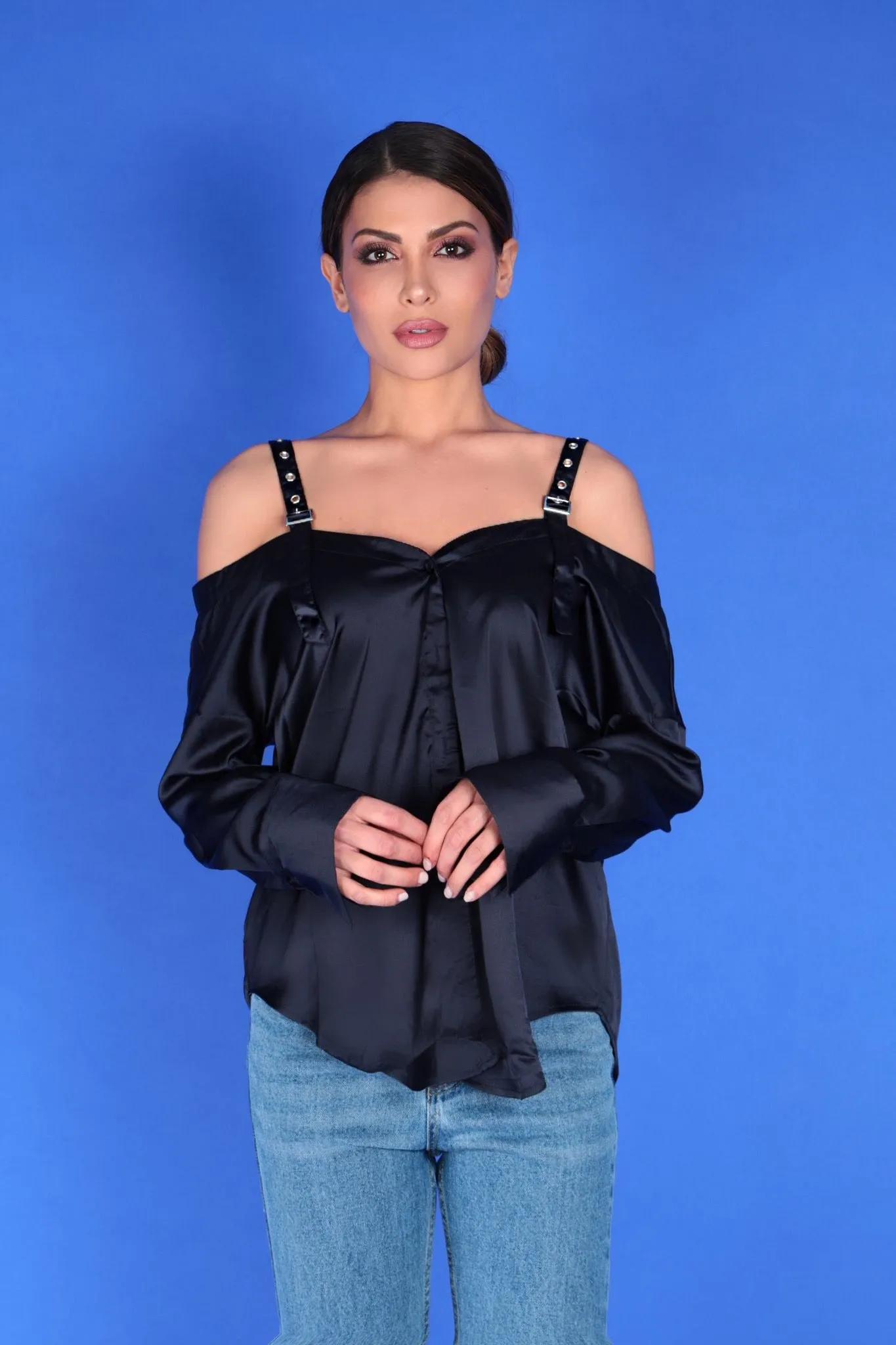 CHRISTINA COLD SHOULDER BLOUSE