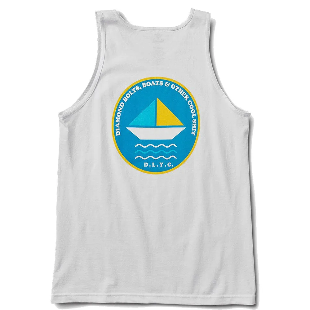 Diamond Supply Co Bolts And Boats Tank White