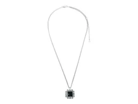 DIRIA SHINY SILVER BLACK NECKLACE