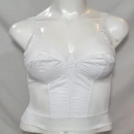 Exquisite Form 7532 Longline Posture Bra 46D White NEW WITHOUT TAGS