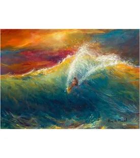 Greeting Card "Morning Surf" by Eva Makk