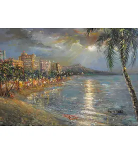 Greeting Card "Waikiki Memories" by Eva Makk