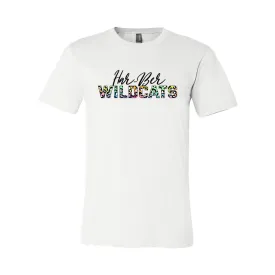 Har-Ber Wildcats Colorful Animal Print Tee