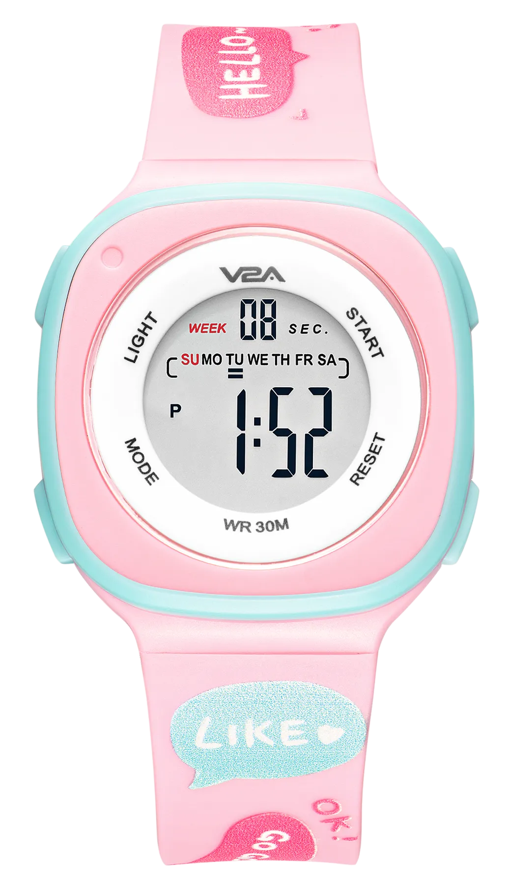 V2A Digital Watch for Girls – Kids Between 4 to 14 Years of Age Multi-Functional 30 M Waterproof Digital Sports Watches for Girls | Digital Watch for Girls age 4 5 6 7 8 9